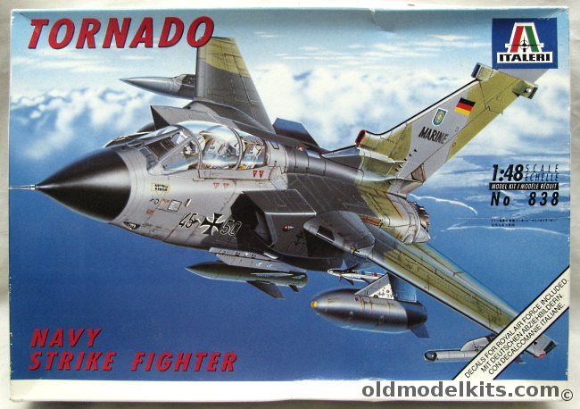 Italeri 1/48 Panavia Tornado IDS Navy Strike Fighter - Luftwaffe Marineflieger Geschwader 2 Eggbeck 1992 / RAF Tabuk Saudi Arabia 1991 / Italian Air Force 155/6 Stormo 1993, 838 plastic model kit